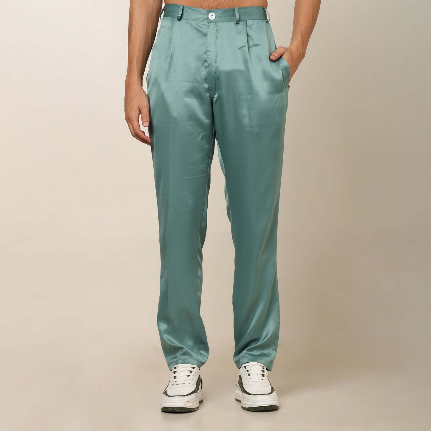 Light Sea Green kurta with nehru jacket for men which is made up of satin and has embroidery on it. Shop this light sea green designer wedding kurta jacket set for male from Crease India website.