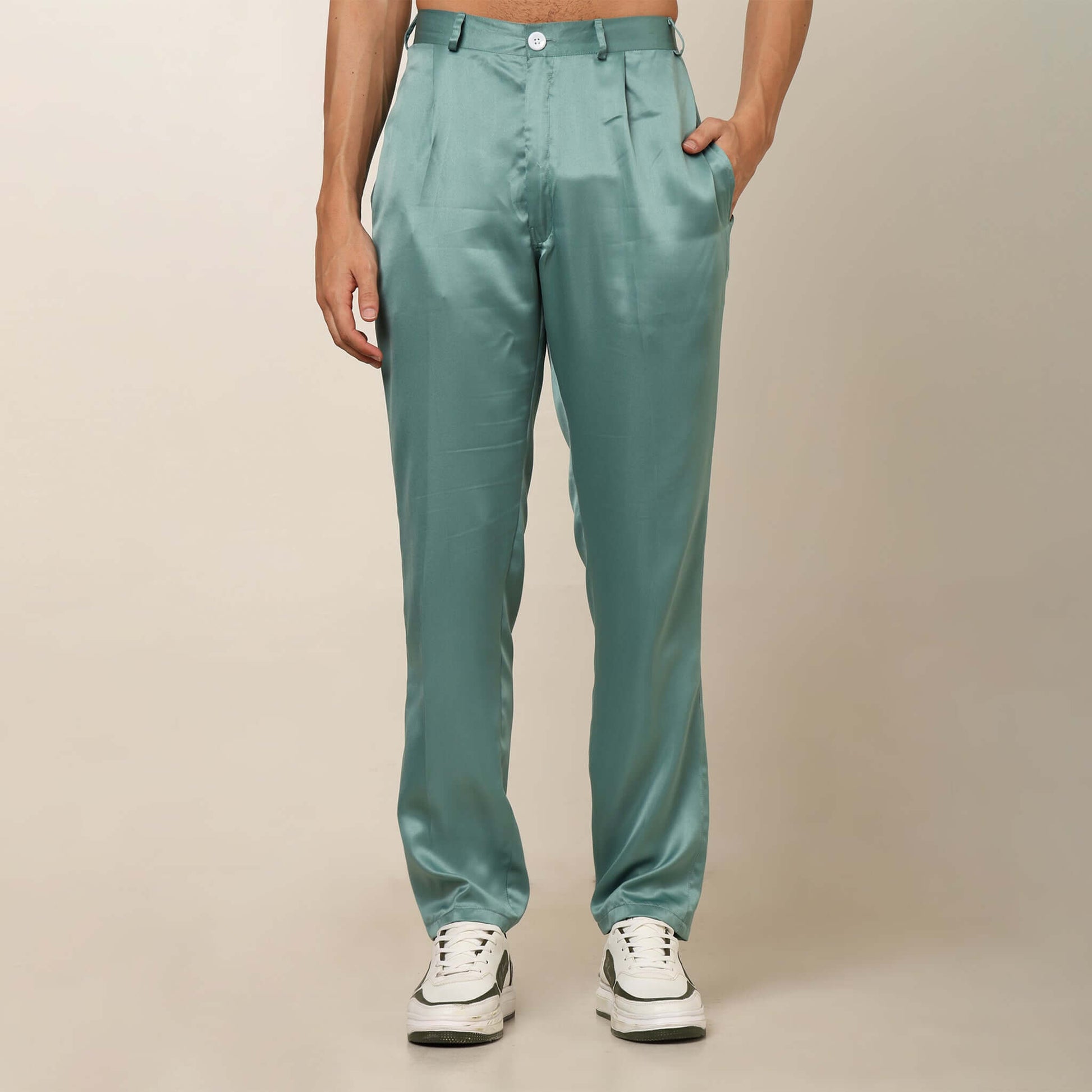 Light Sea Green kurta with nehru jacket for men which is made up of satin and has embroidery on it. Shop this light sea green designer wedding kurta jacket set for male from Crease India website.