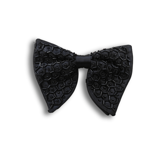 Embellished Black Bowtie for Men