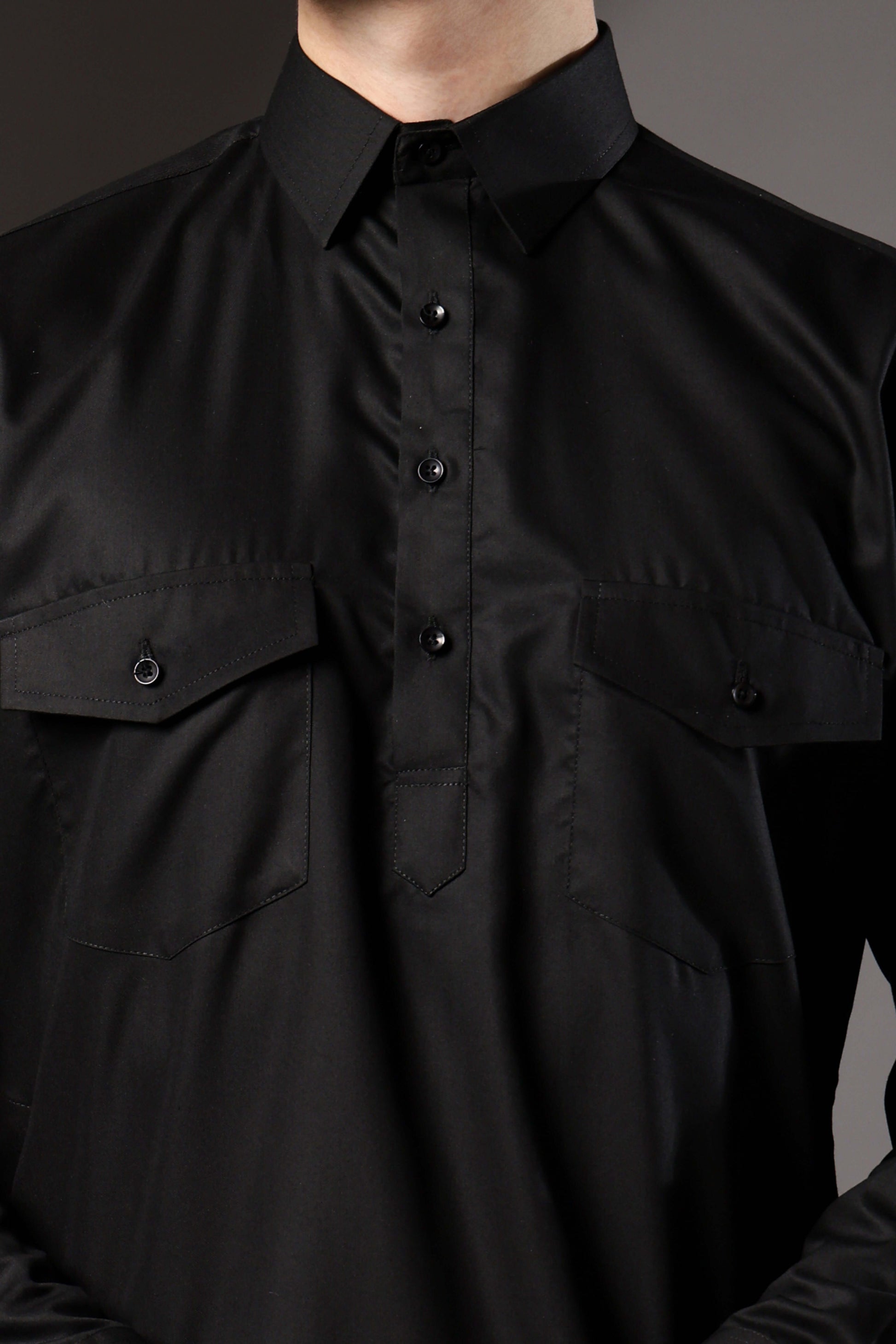 Black Pathani Kurta for Men by Crease India – perfect men's pathani kurta for eid, friday prayers, wedding functions & even dailywear. Buy stylish men's black pathani kurta online.