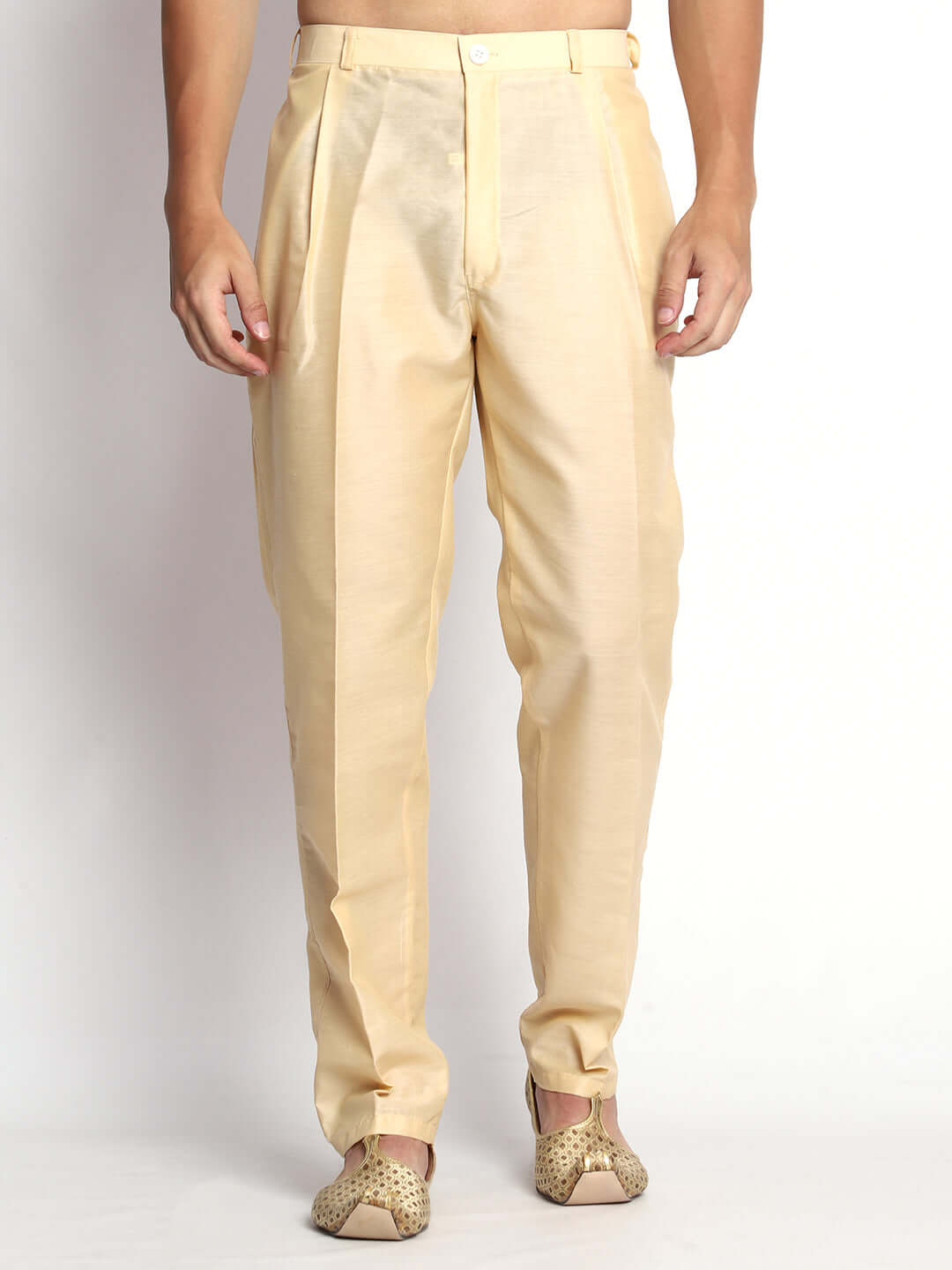 Fawn kurta with grey nehru jacket for men which is made up of satin and has floral embroidery on it. Shop this fawn designer wedding kurta jacket set for male from Crease India website.