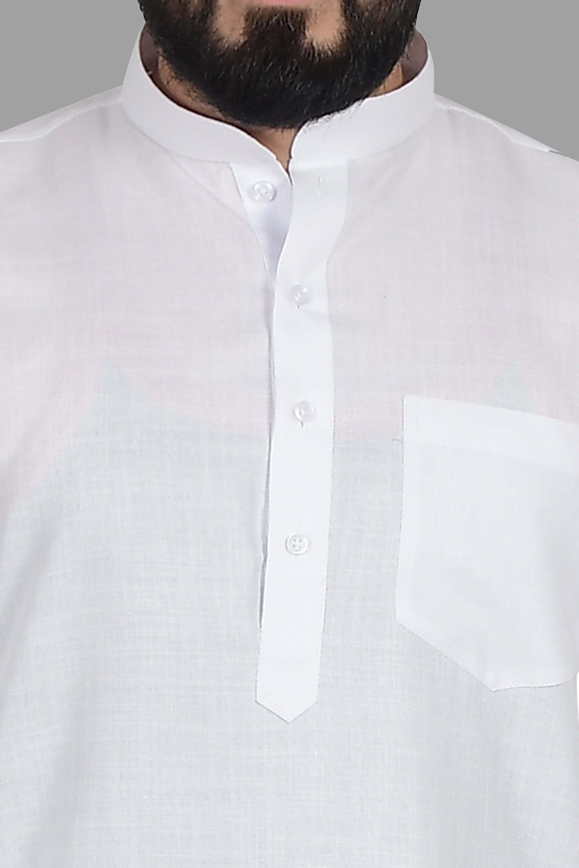 Solid White Plain kurta for Men which is made up of premium cotton is perfect for daily wear and wedding functions. Shop this solid white plain wedding cotton kurta for male from Crease India website.