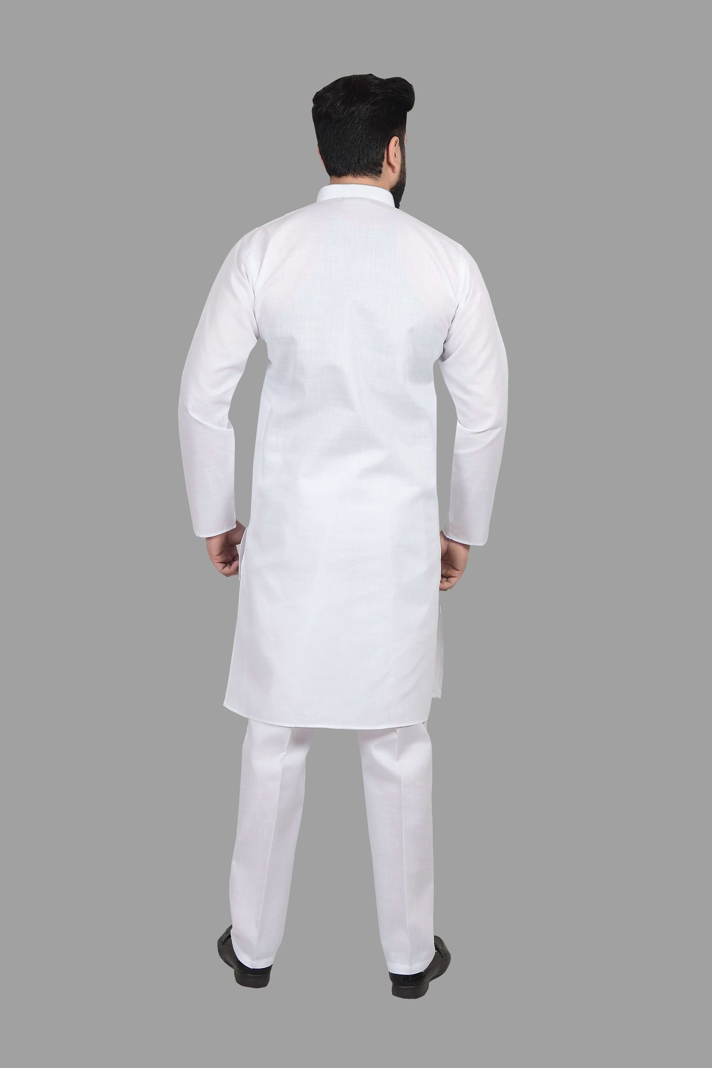Solid White Plain kurta for Men which is made up of premium cotton is perfect for daily wear and wedding functions. Shop this solid white plain wedding cotton kurta for male from Crease India website.