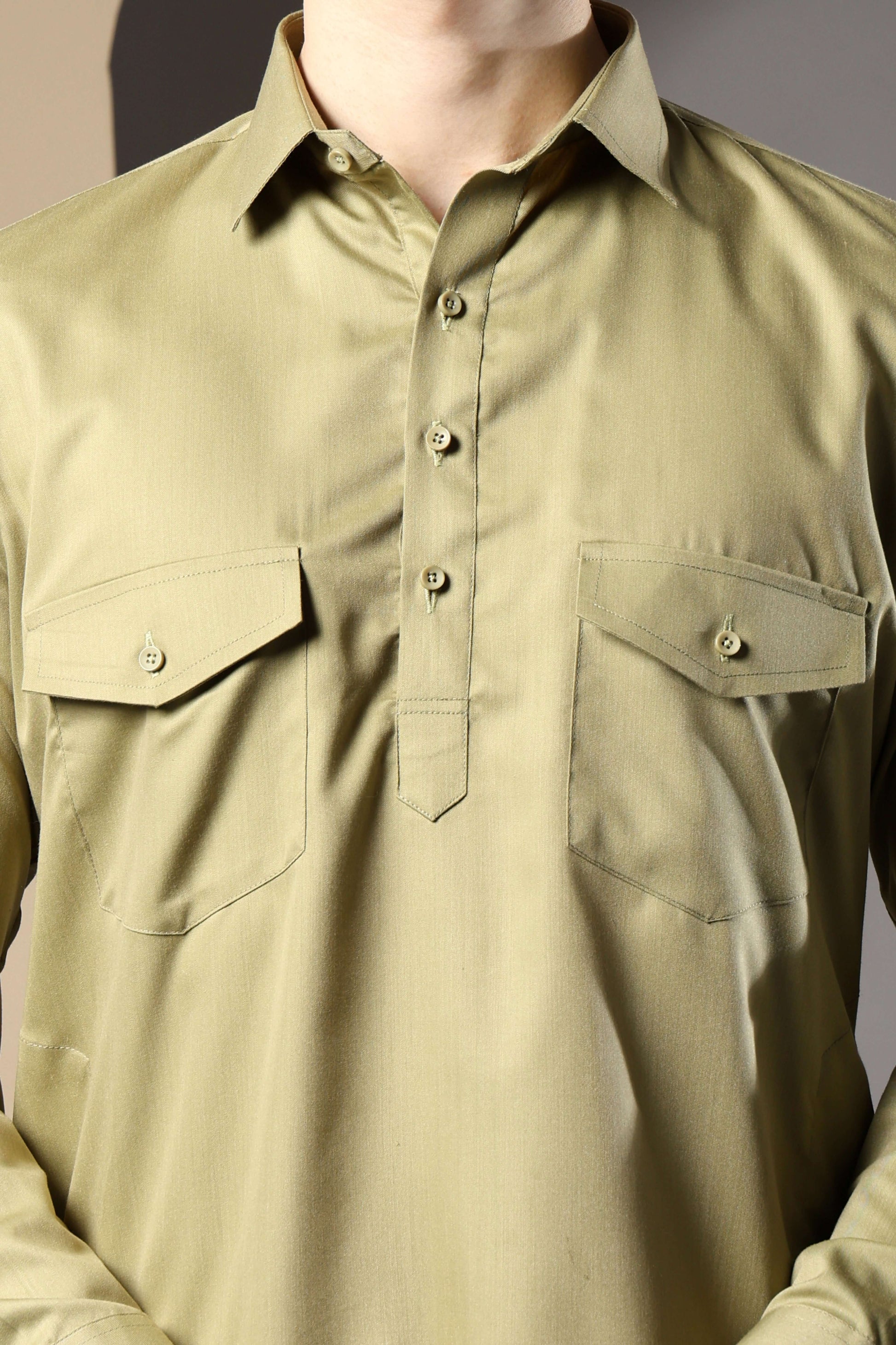 Pista Green Pathani Kurta for Men by Crease India – perfect men's pathani kurta for eid, friday prayers, dinner parties & even dailywear. Shop men's pista green pathani kurta online.