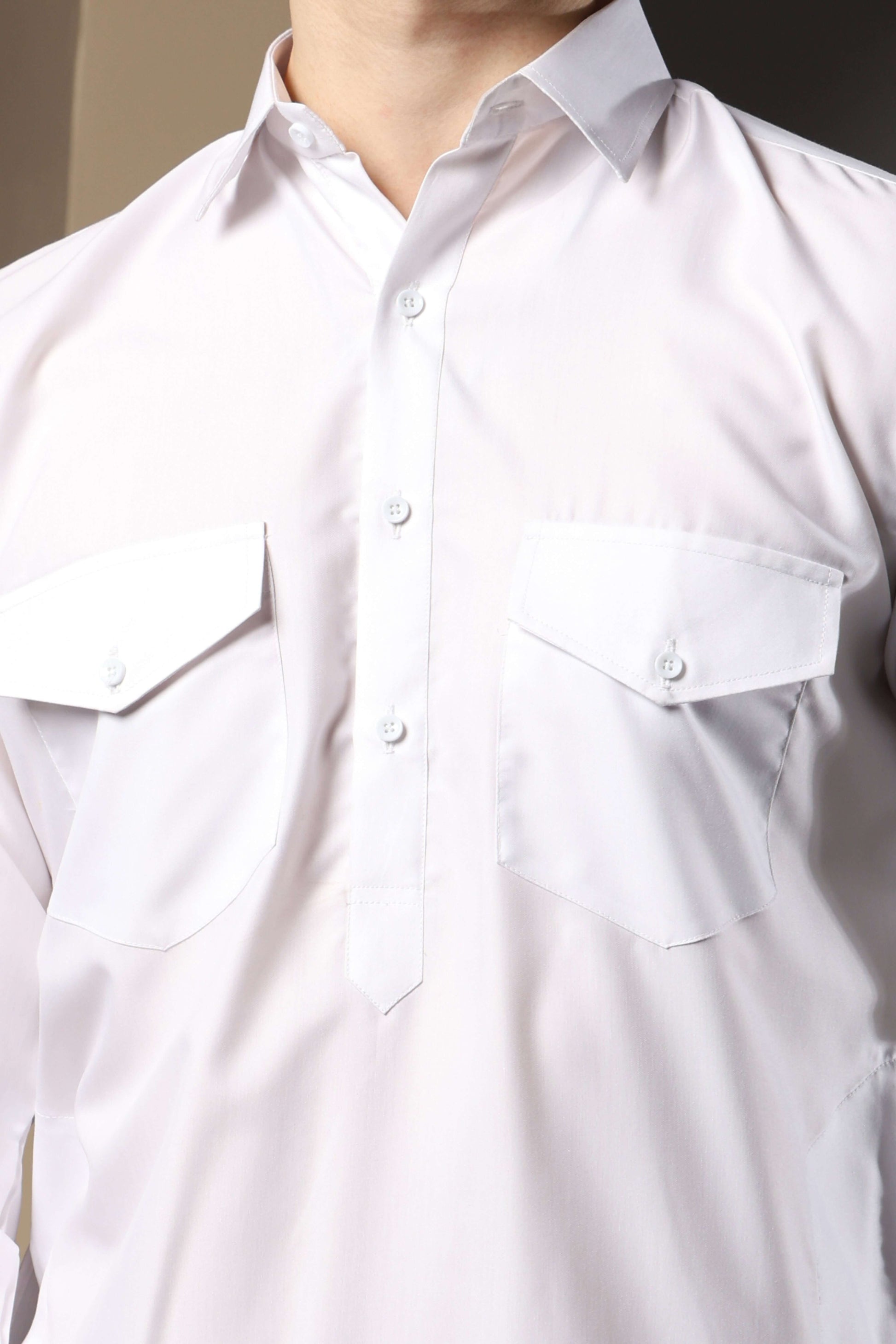 White Pathani Kurta for Men by Crease India – perfect men's pathani kurta for eid, friday prayers, dinner parties & even dailywear. Buy stylish men's white pathani kurta online.