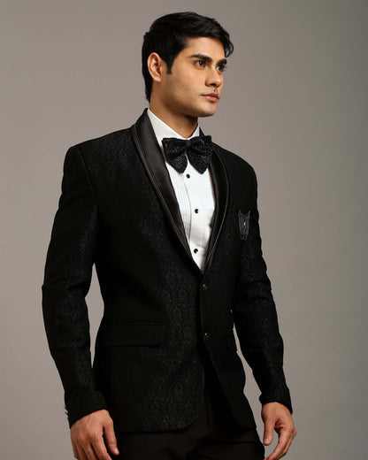 Classic Pintex White Tuxedo Shirt with Spread Collar and French Cuffs