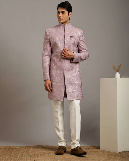 Kosha Vana Blush Pink Indo Western Dress for Men