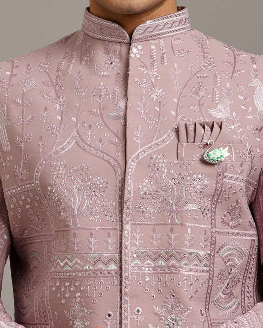 Kosha Vana Blush Pink Indo Western Dress for Men