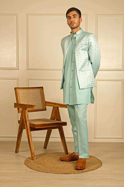 green indo western dress for male Green Mens Indo Western for Men: Buy Green Mens Indo Western Online at IndianClothStore.com